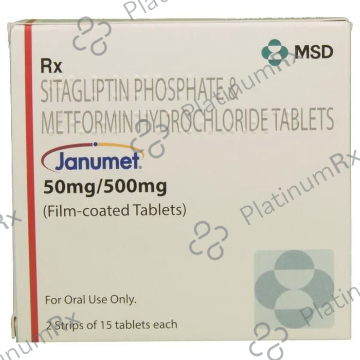 Janumet 50/500mg Tablet 15s
