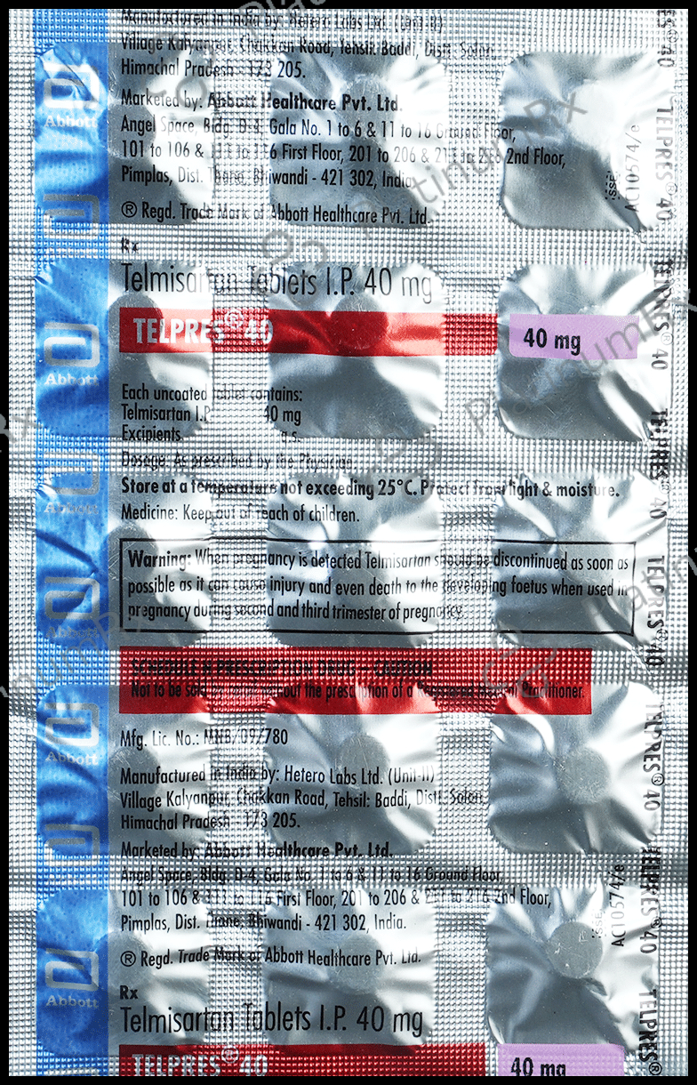Telpres 40mg Tablet 15s