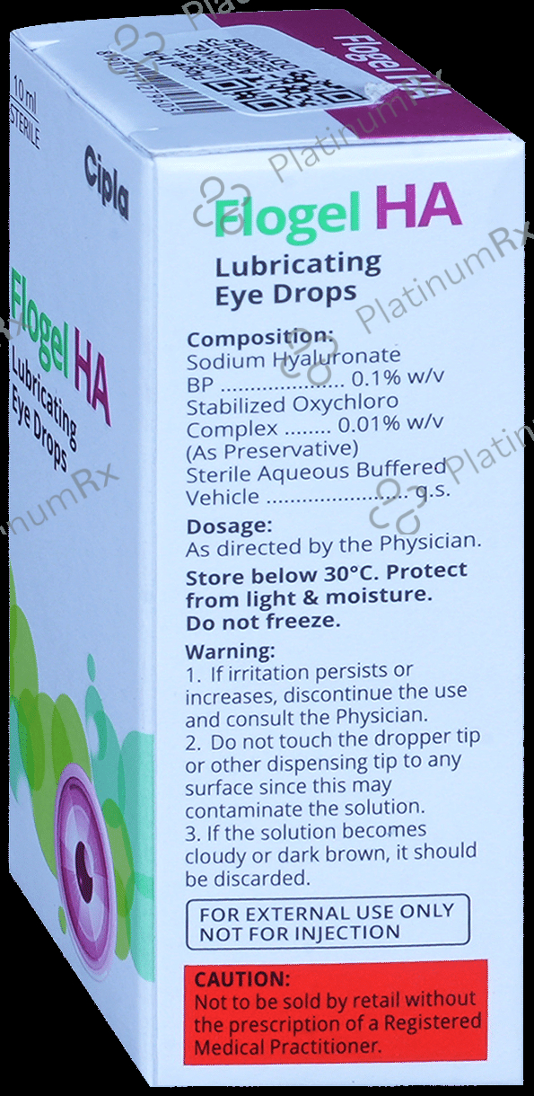 Flogel HA 0.1% Lubricating Eye Drop 10ml