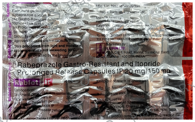 Rablet IT 150/20mg Capsule PR 10s