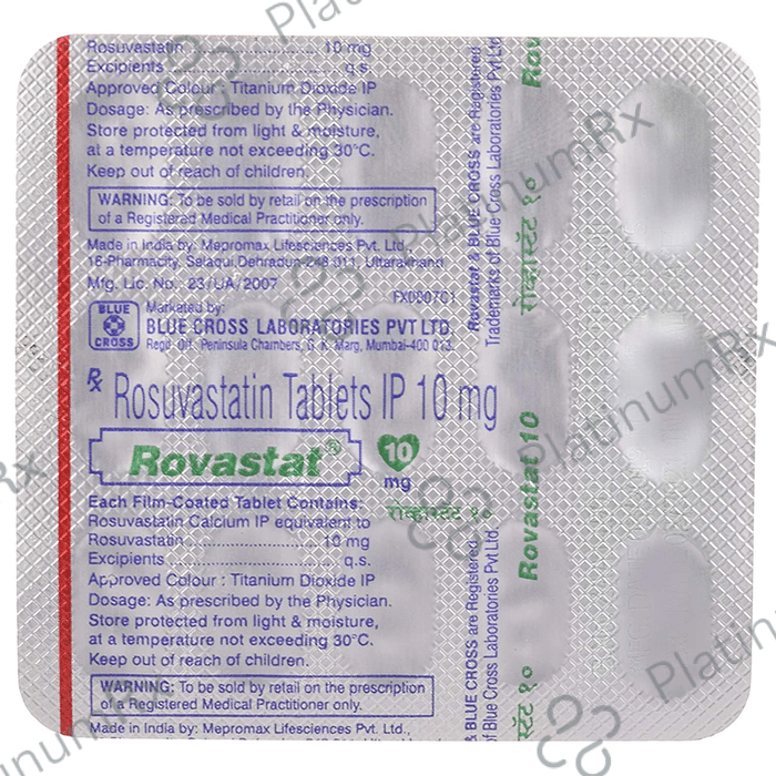 Rovastat 10mg Tablet