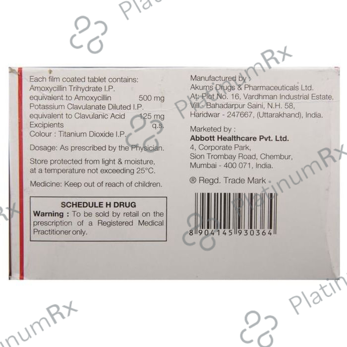Fightox 625 Tablet