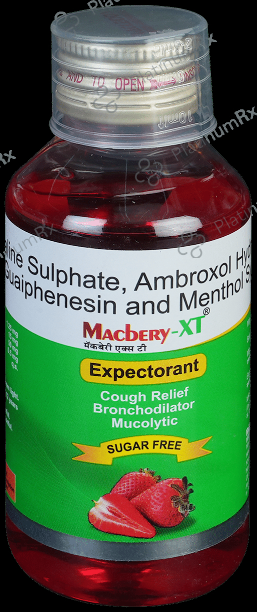 Macbery XT 15/50/1.25mg Expectorant 100ml