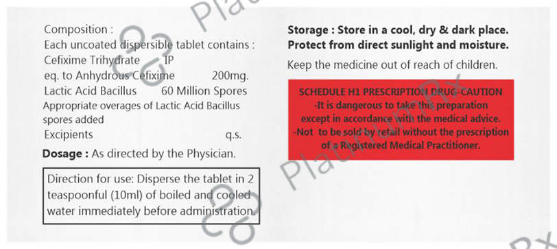 Cefbolik 200 LB Tablet DT