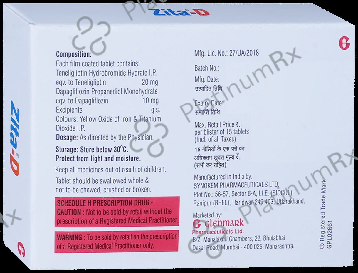 Zita D 10/20mg Tablet 15s