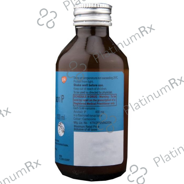 Zovirax 400mg Oral Suspension 100ml