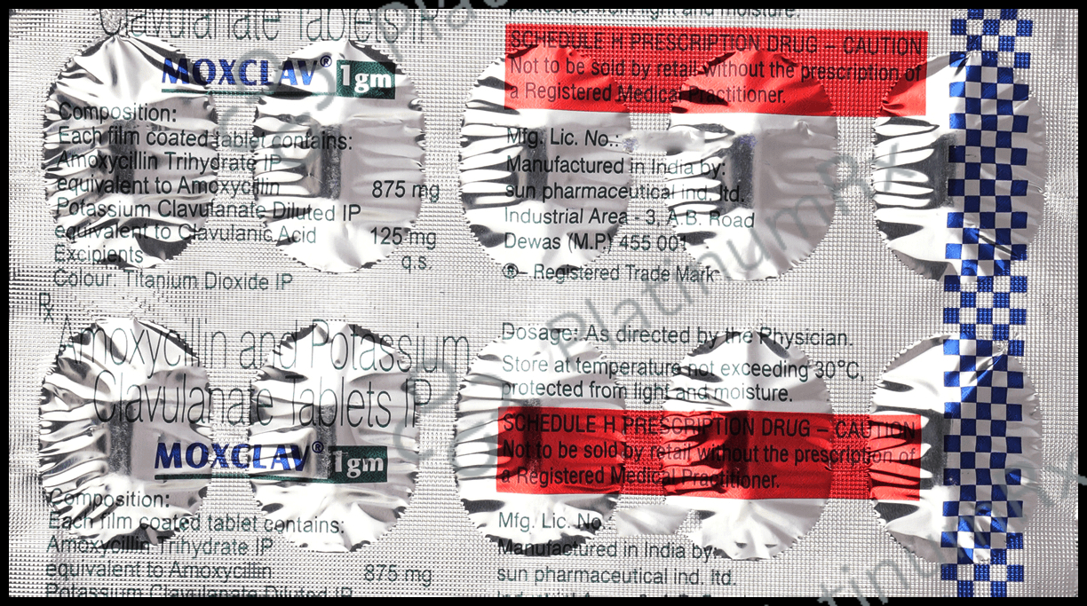Moxclav 1gm 875/125mg Tablet 10s
