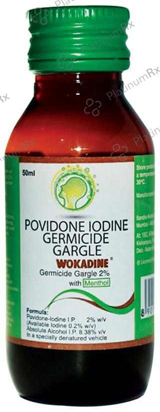 Wokadine Germicide Gargle 2% with Menthol 50ml