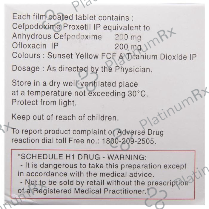 Doxcef O 200/200mg Tablet 10s