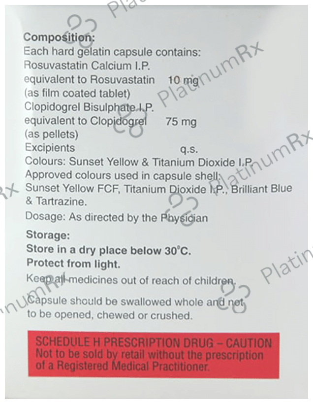 Razel CV 10/75mg Capsule 10s