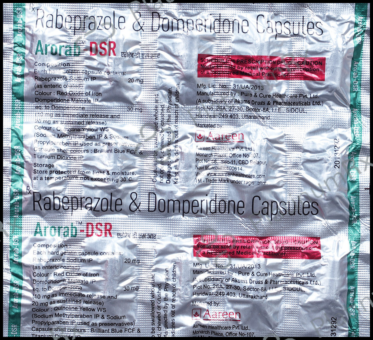 Arorab-DSR Capsule 15 Capsule SR