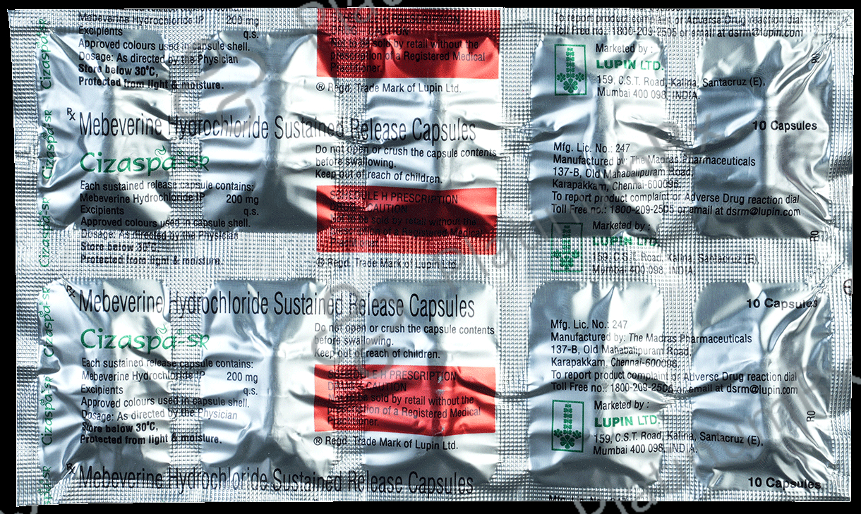 Cizaspa SR 200mg Capsule 10s