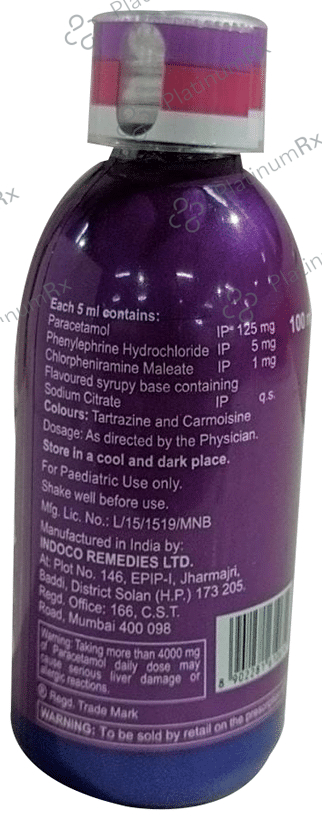 Febrex Plus Delicious Rose Syrup 100ml