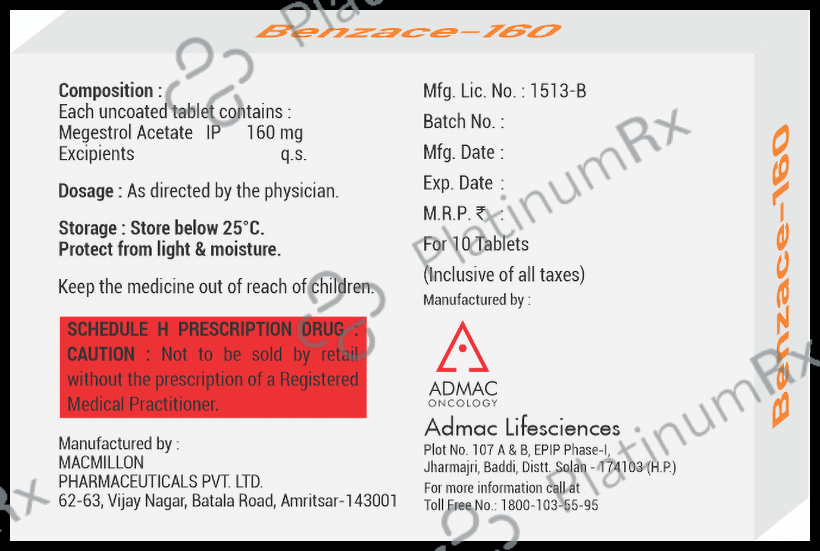 Benzace 160 Tablet