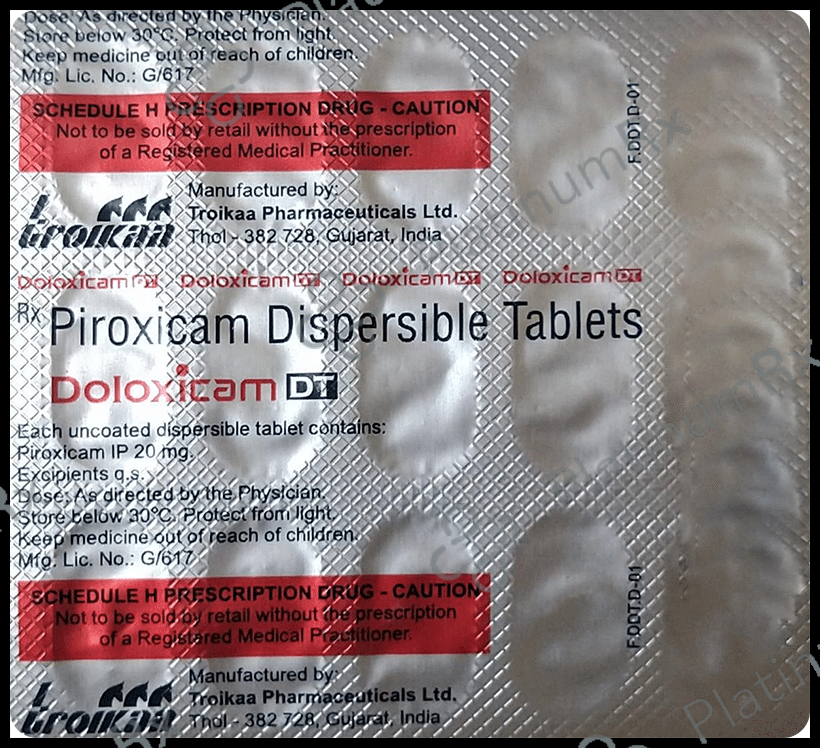Doloxicam DT 20mg Tablet 15s