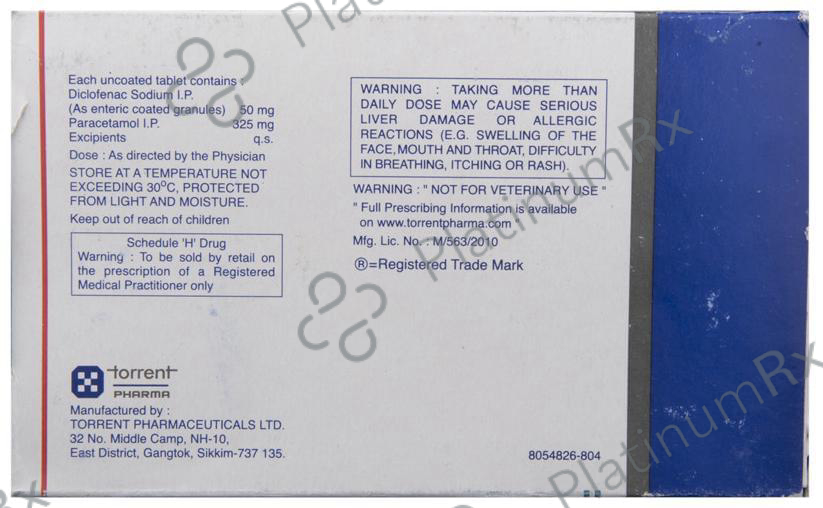 Diclogesic 50mg/325mg Tablet