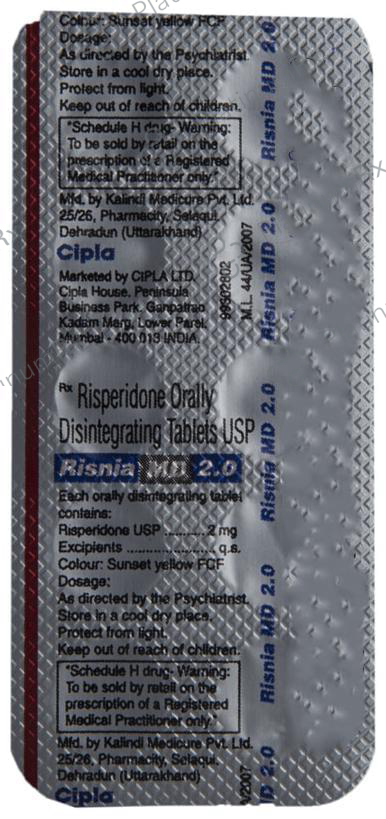 Risnia MD 2mg Tablet 10s