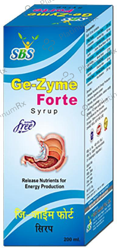 SBS Ge-Zyme Forte Syrup Sugar Free