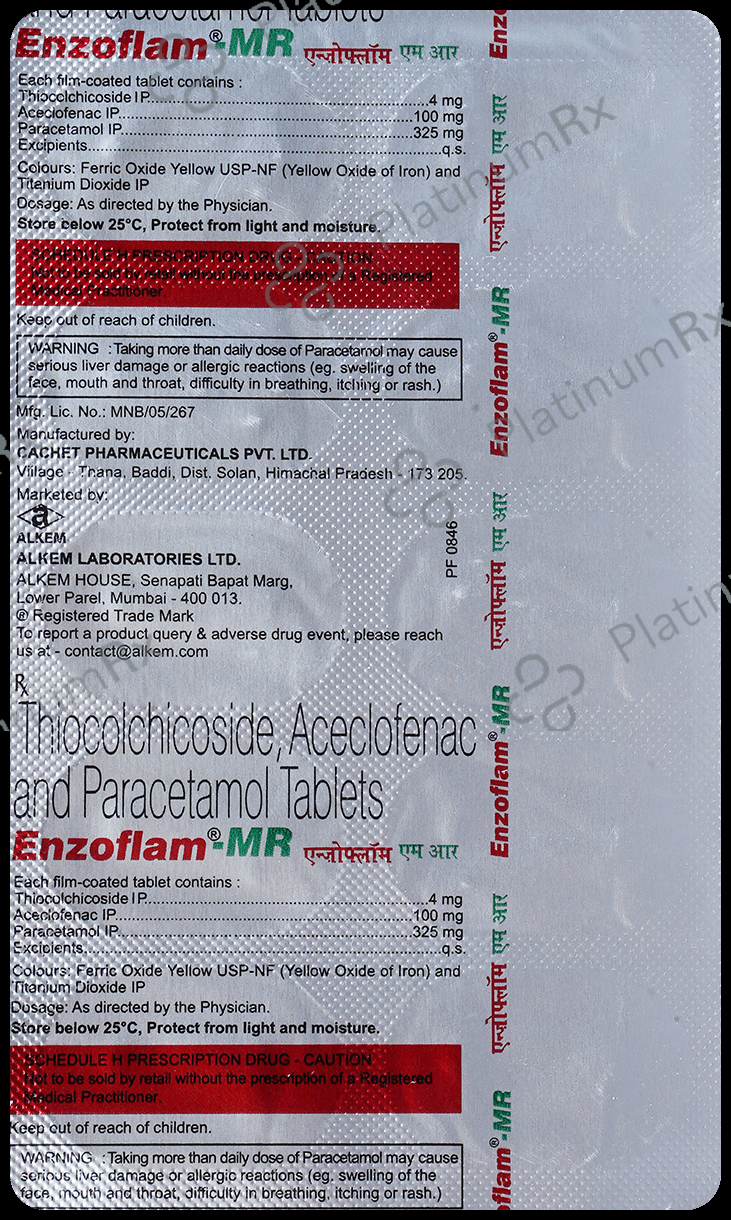 Enzoflam MR 100/325mg Tablet 10s