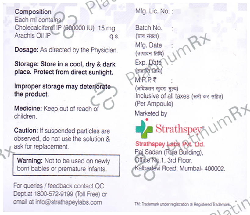 Vitasource D3 600000IU Injection