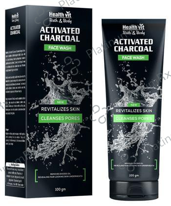 HealthVit Activated Charcoal Face Wash