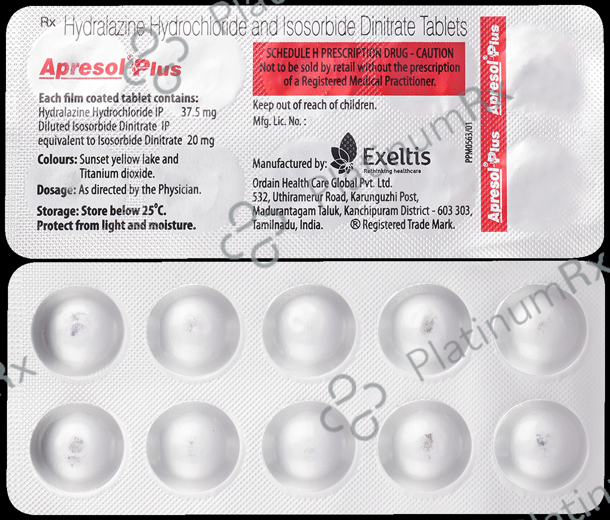 Apresol Plus 37.5/20mg Tablet 10s