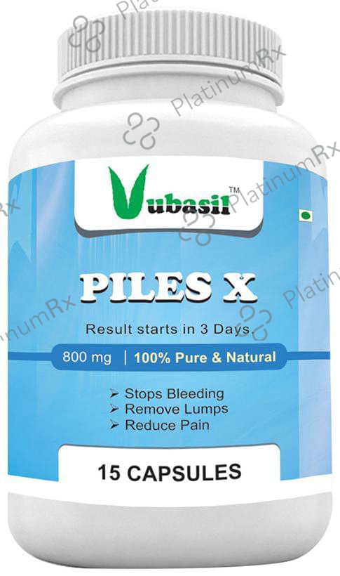 Vubasil Piles X 800mg Capsule