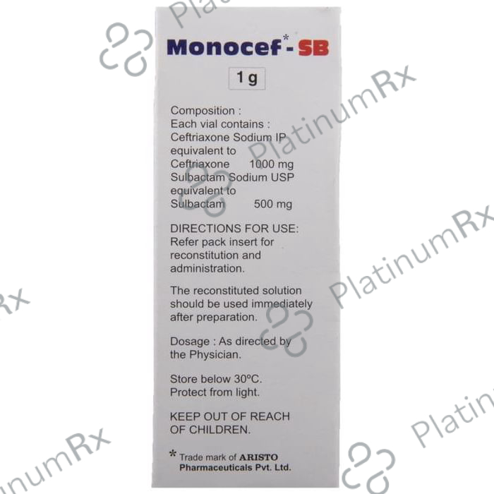 Monocef SB 1.5gm Injection 1s