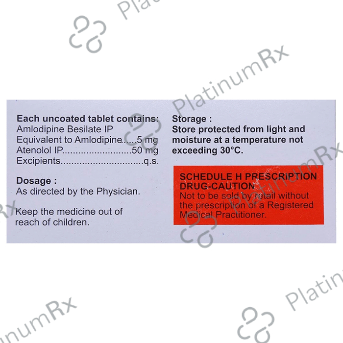 Aginal AT 5/50mg Tablet 15s