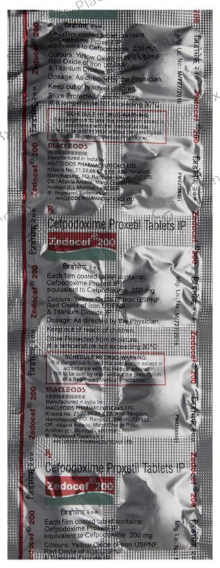 Zedocef 200mg Tablet 10s