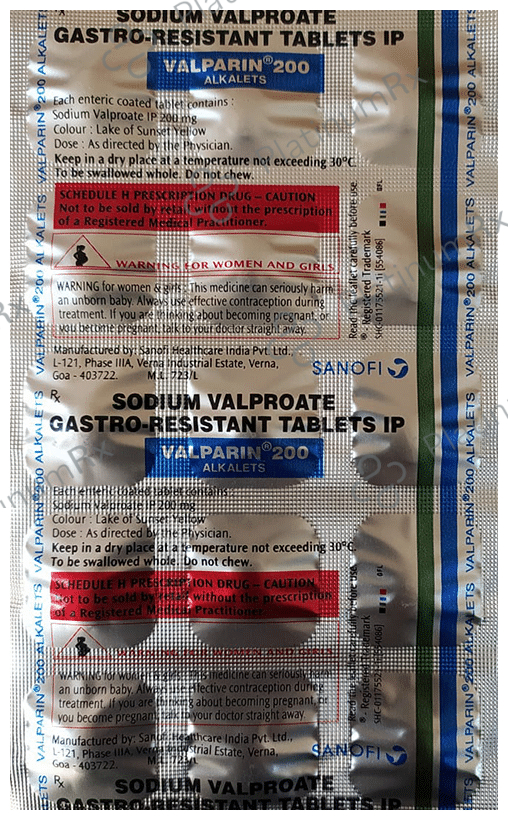Valparin 200mg Alkalets Tablet 15s