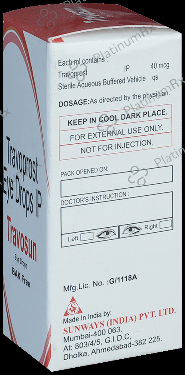 Travosun Eye Drop BAK Free
