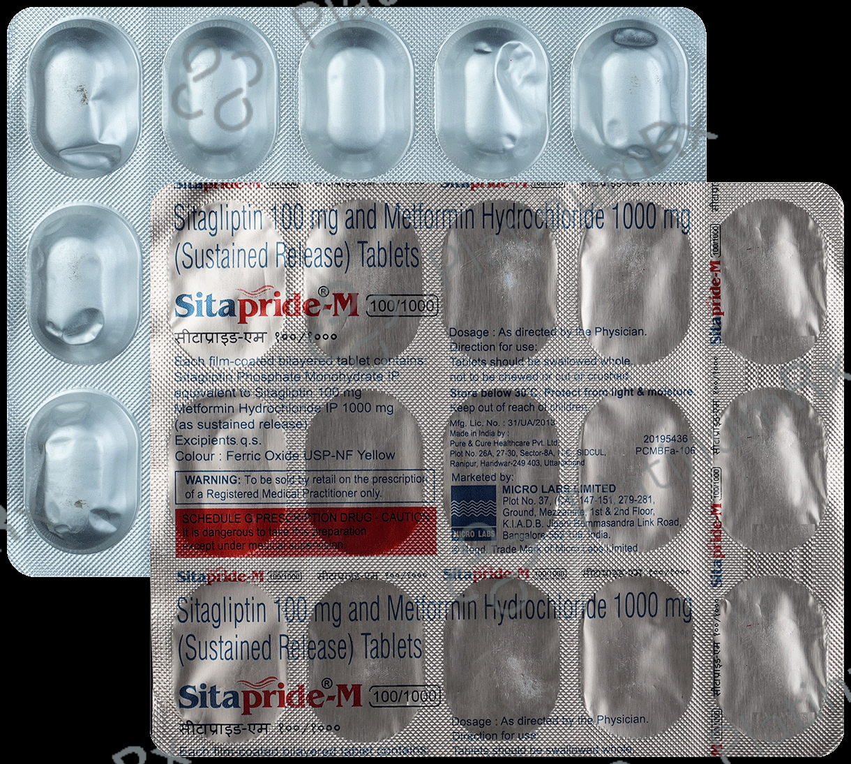 Sitapride M 100/1000mg Tablet SR 15s