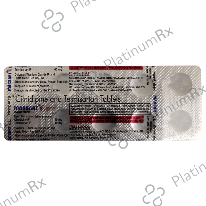 Macsart CL 10/40mg Tablet 10s