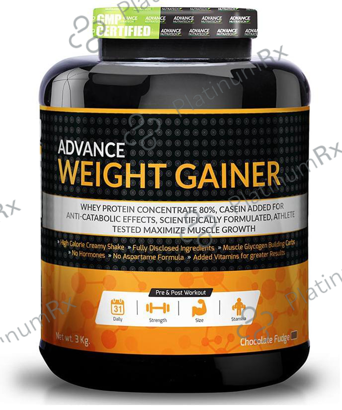 Advance Nutratech Weight Gainer Powder Chocolate Fudge 6 lb