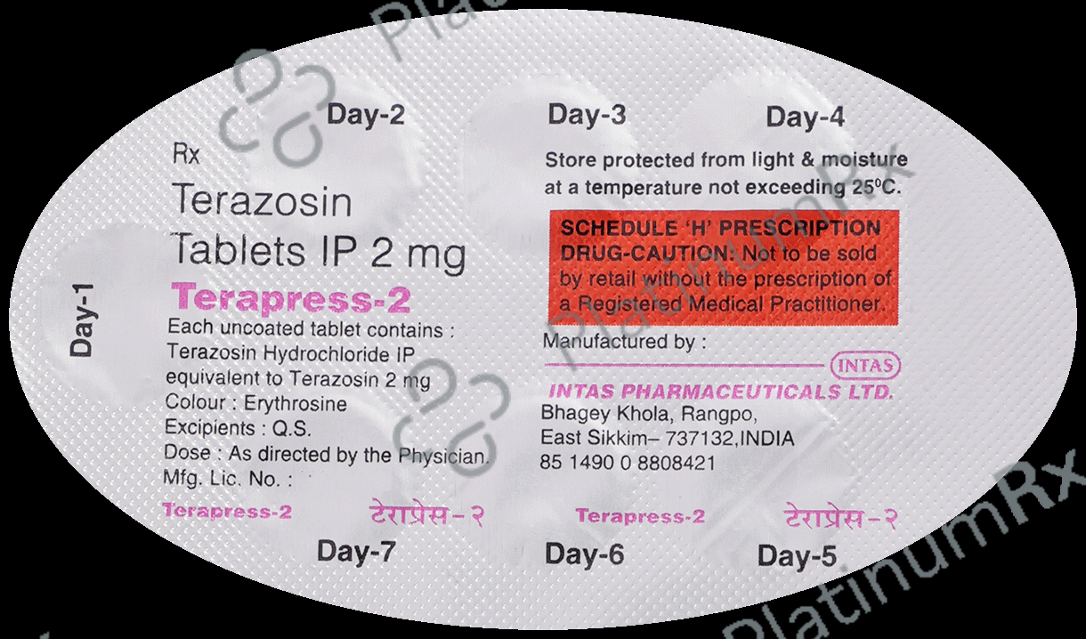 Terapress 2mg Tablet 7s