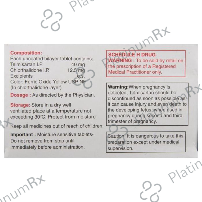 Telma CT 40/12.5mg Tablet 15s