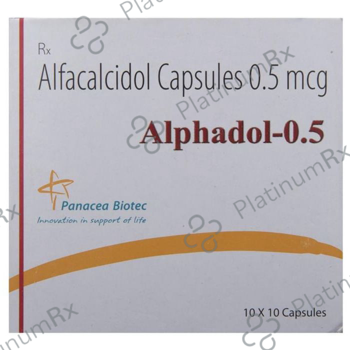 Alphadol 0.5mcg Capsule 10s