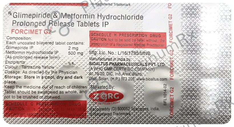 Forcimet G 2 Tablet PR