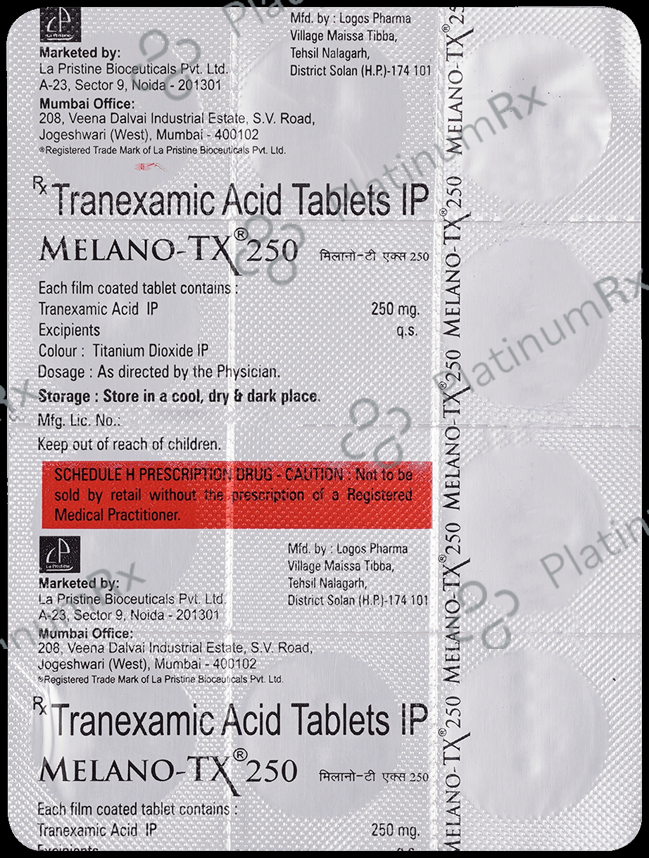 Melano TX 250mg Tablet 10s