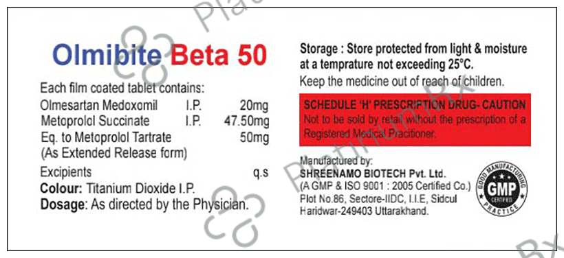 Olmibite Beta 50 Tablet ER