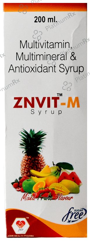 Znvit-M Syrup Mix Fruit Flavour Sugar Free