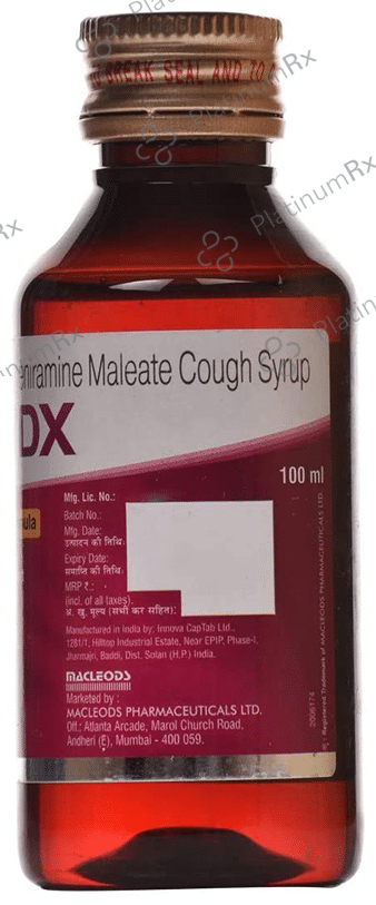 Macbery DX Sugar Free 4/10mg Syrup 100ml