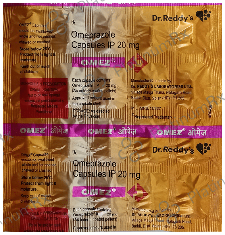 Omez 20mg Capsule 20s