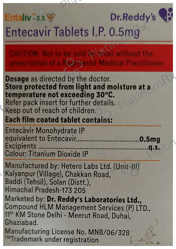 Entaliv 0.5mg Tablet 30s