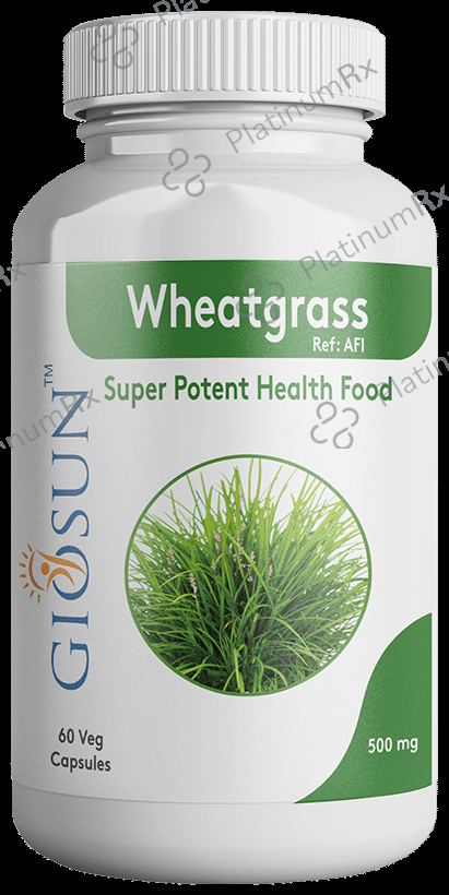 Giosun Wheatgrass 500mg Veg Capsule