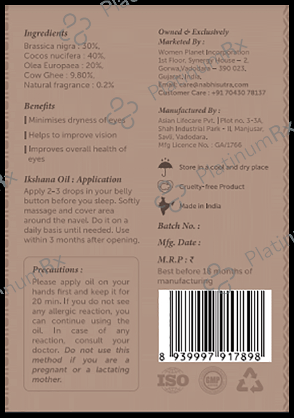 Nabhi Sutra Oil for Your Bright Eyes
