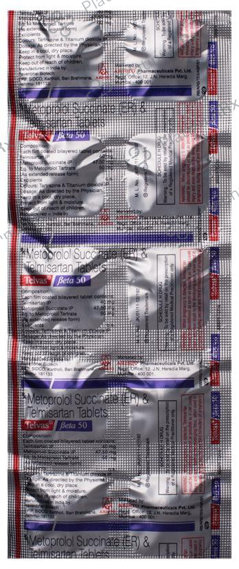 Telvas Beta 50/40mg Tablet ER 10s