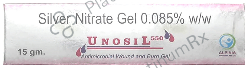 Unosil 550 Antimicrobial Wound and Burn Gel 15 Gel
