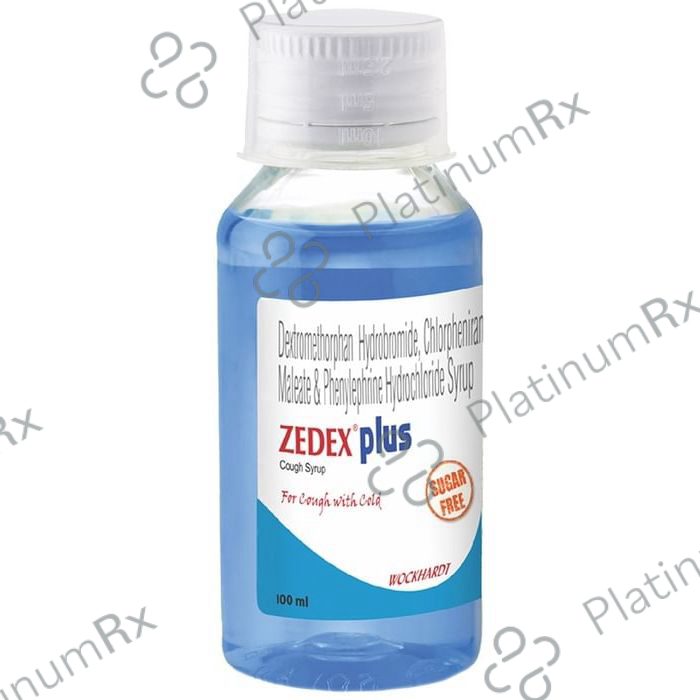 Zedex Plus 2/10/5mg Cough Syrup 100ml